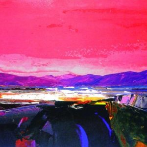Kinlochbervie Red Sky - Donald Hamilton Fraser