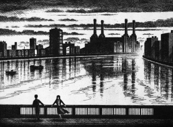 River Thames Two Dreamers - John Duffin