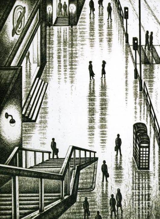 Rain Streets (Embankment) - John Duffin