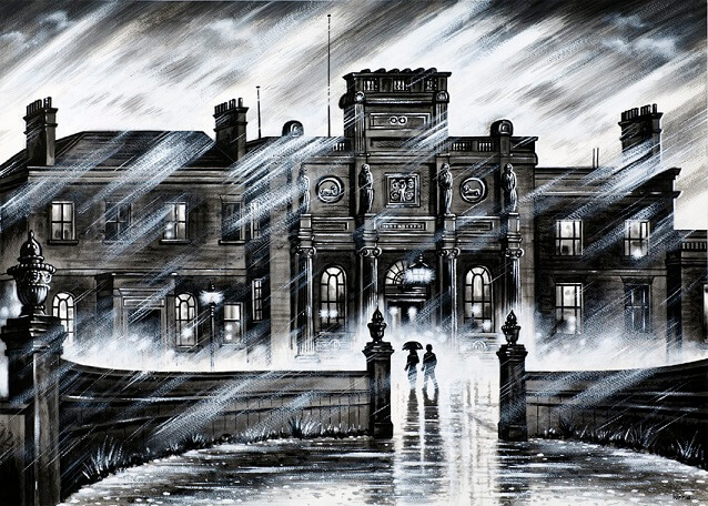 Pitzhanger Manor Ealing by John Duffin for his exhibition City Noir