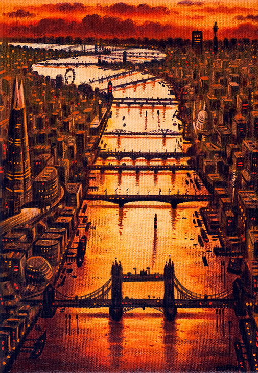 Thames Bridges - Spring - John Duffin