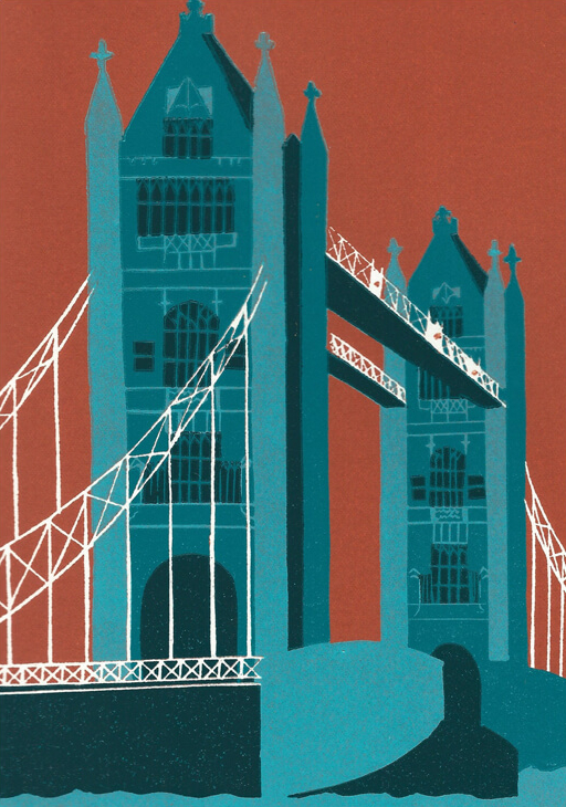 Tower Bridge (teal) - Jennie Ing