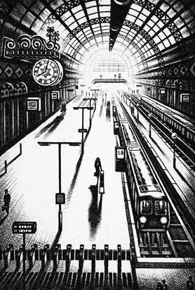 Arrival Alone - King's Cross St Pancras Station - John Duffin