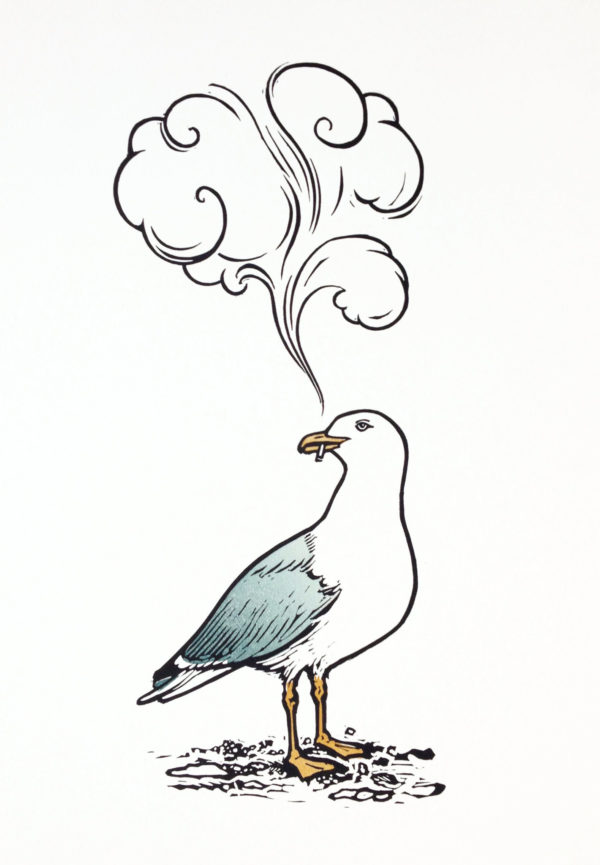 Smoking Seagull - Nick Morley