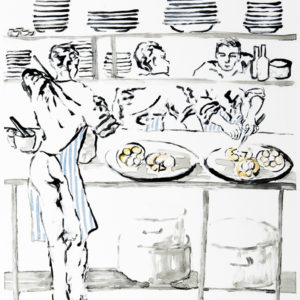 Kitchen, 1 Lomabard Street - by Sally McKay